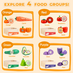 WOODMAM wooden play food vegetables for creative cooking play