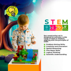 WoodnPlay blocks for ages 4-8 and up inspire hands-on learning.