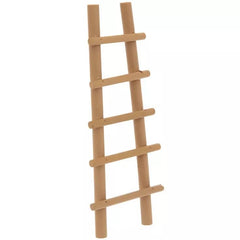 Woodpile Fun miniature wood ladder in dollhouse detail, ideal for crafts and diorama displays.