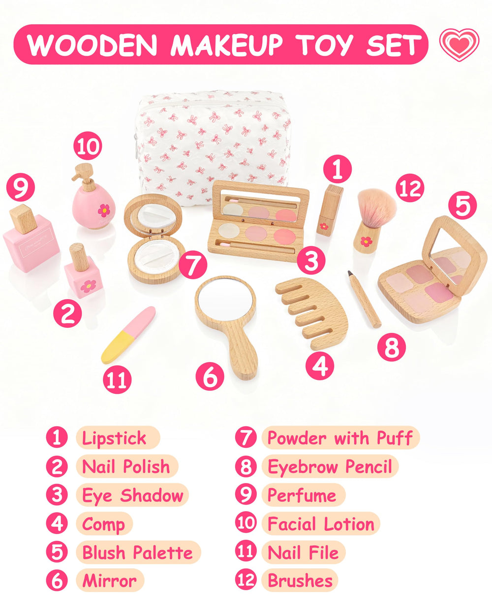 WoodsyJoy nail polish bottle for safe pretend beauty on playdates.