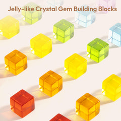 Woodtoe acrylic gem blocks in six colors for visual exploration.
