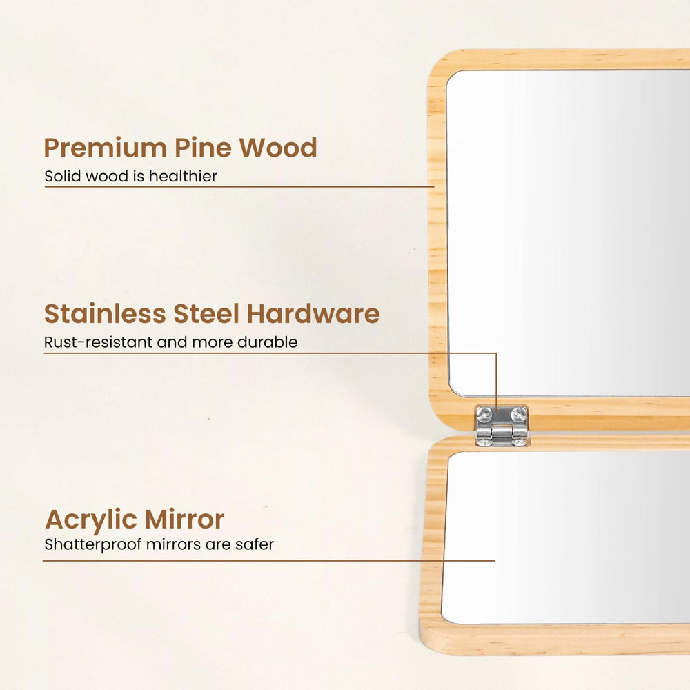 Woodtoe compact, easy-to-store dimensions for tidy play space.