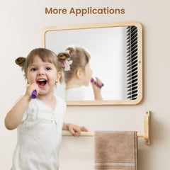 Woodtoe versatile frame ready to become bathroom mirror or art display