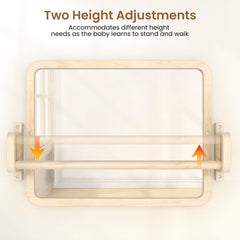 Woodtoe shatterproof mirror close-up emphasizing safety