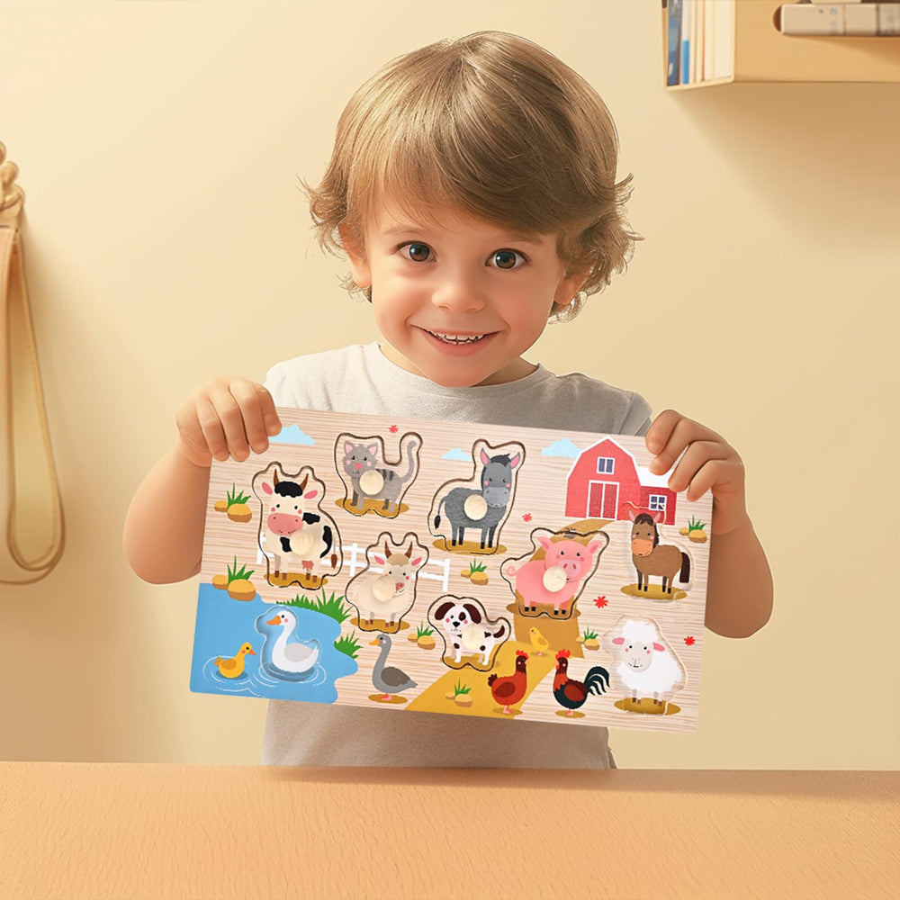 WoodTrove preschool learning benefits: boosts fine motor skills and problem-solving.
