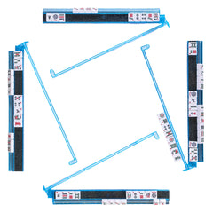 WOOIIROM mahjong racks with pushers show anti-slip stability for confident play