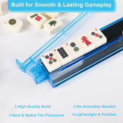 WOOIIROM portable mahjong racks are lightweight and easy to carry on trips.