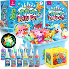 Wookidel Aqua Fairy Water Gel Kit cover shows colorful ocean gels for creative play