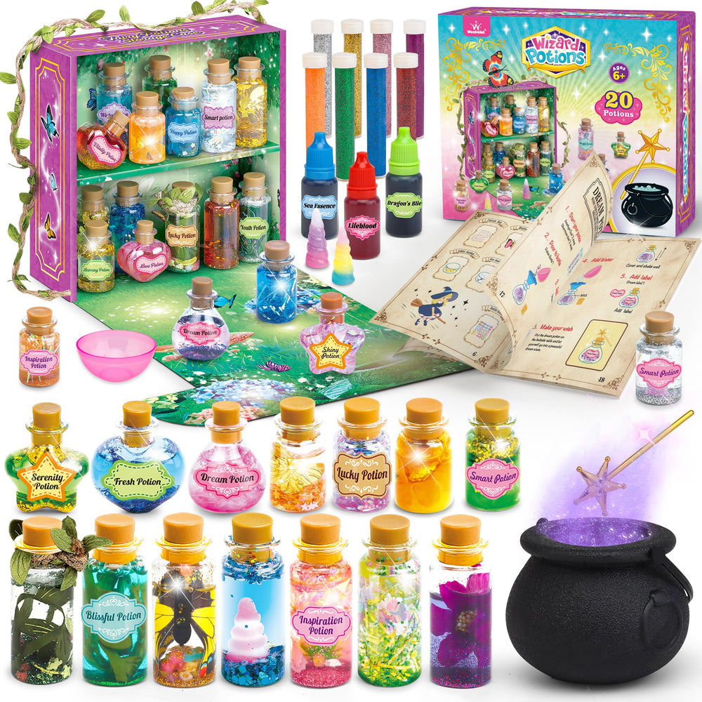 Wookidel Fairy Magic Craft Kit potion display case for imaginative play and organized creations.
