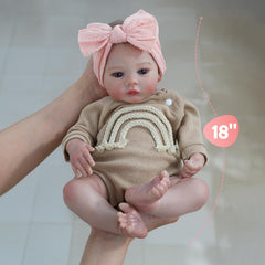WOOROY reborn doll featuring hand-painted hair and delicate nail details