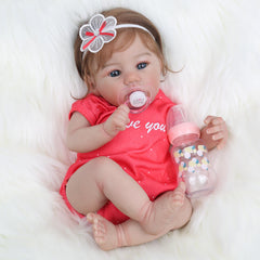 WOOROY realistic reborn doll 18inch silhouette highlights lifelike proportions for cuddling