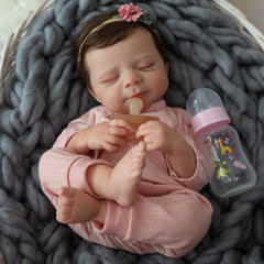 WOOROY Reborn Doll face detail showcases lifelike expression for imaginative play