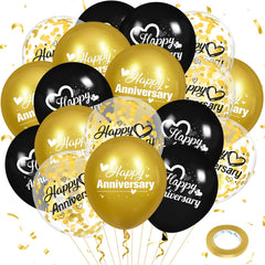 Woosytoo Happy Anniversary balloons kit for stylish indoor celebrations