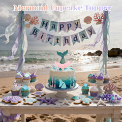 Wootkey colorful seaweed toppers for playful sea-theme accents