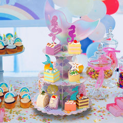 Wootkey little mermaid cupcake toppers add adorable decoration