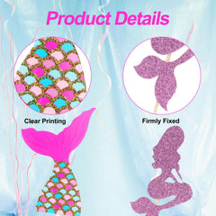 Wootkey mermaid tail toppers decorate cupcakes with whimsy and ocean flair