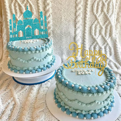 Wootkey princess crown glitter topper enhances party vibe under lights.