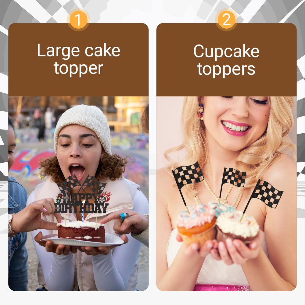 Wootkey race theme party set enhances visuals for photos and celebrations.