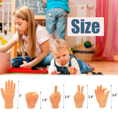 Woozettn left and right finger hands for versatile gag performances