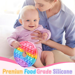 Woplagyreat Bubble Donut toy in action promotes calm and anxiety relief.