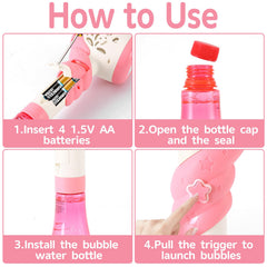 Woplagyreat unicorn bubble wand LED lights for magical ambiance.