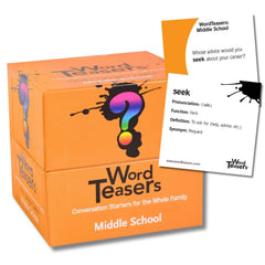 WORD TEASERS flashcards for middle school boost vocabulary and quick context.