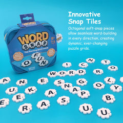 WordSnap board-free play layout grows naturally with each turn.