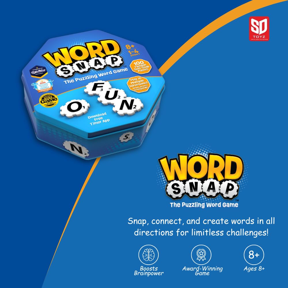 WordSnap grid-free play encourages creative word formation