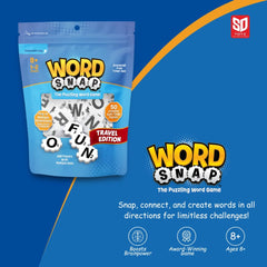 WordSnap Travel Edition bag: resealable case for easy packing and quick setup.