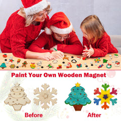 Worgree 36 magnet stickers for festive fridge decorations