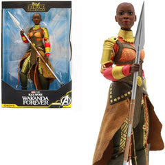 World of EPI Okoye doll front view shows detailed costume for collectors