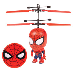World Tech Toys Marvel Spider-Man big head helicopter toy for action-packed play indoors or outdoors.