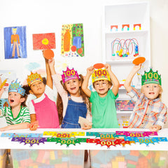 WorldBazaar crowns double as festive party decor and keepsakes.