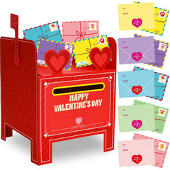 WorldBazaar valentines mailbox folding demonstration shows quick setup for classroom crafts