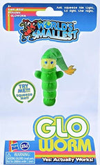 World's Smallest Glo Worm packaging highlights Hasbro licensing and adorable design.