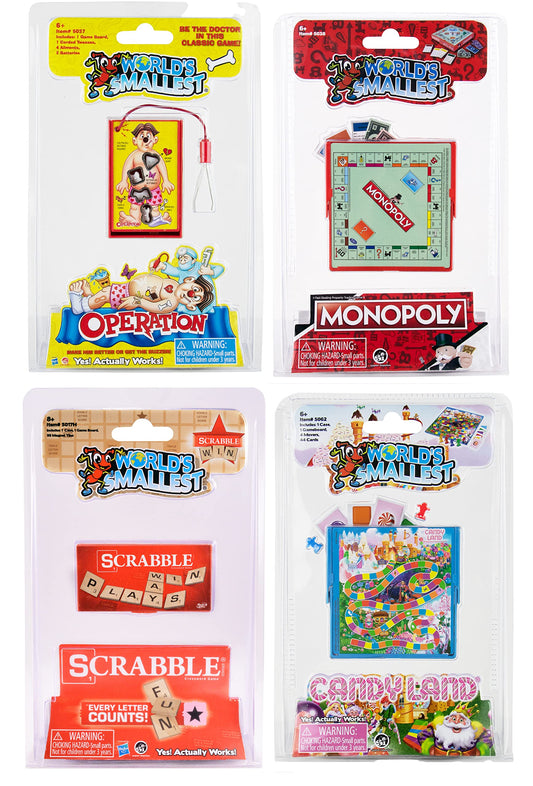 World's Smallest Monopoly pocket-size game for travel-friendly family fun.
