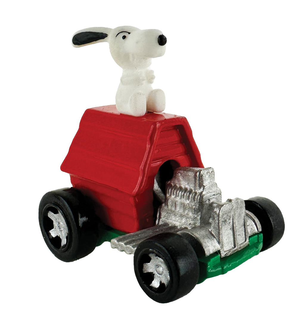 World’s Smallest Snoopy Hot Wheels car with doghouse, ideal for display