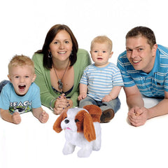 WorWoder plush Saint Bernard toy makes a gift-ready companion for kids.