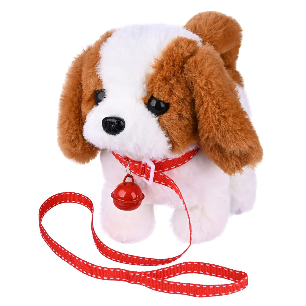 WorWoder plush Saint Bernard toy walking for engaging pretend play.