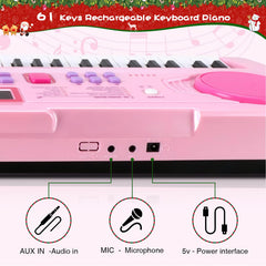 WOSTOO 61-key piano kids packaging box stores neatly and makes a great gift.