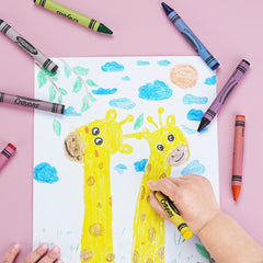 WOSWEL washable crayons easily lift from skin, walls, and fabrics.