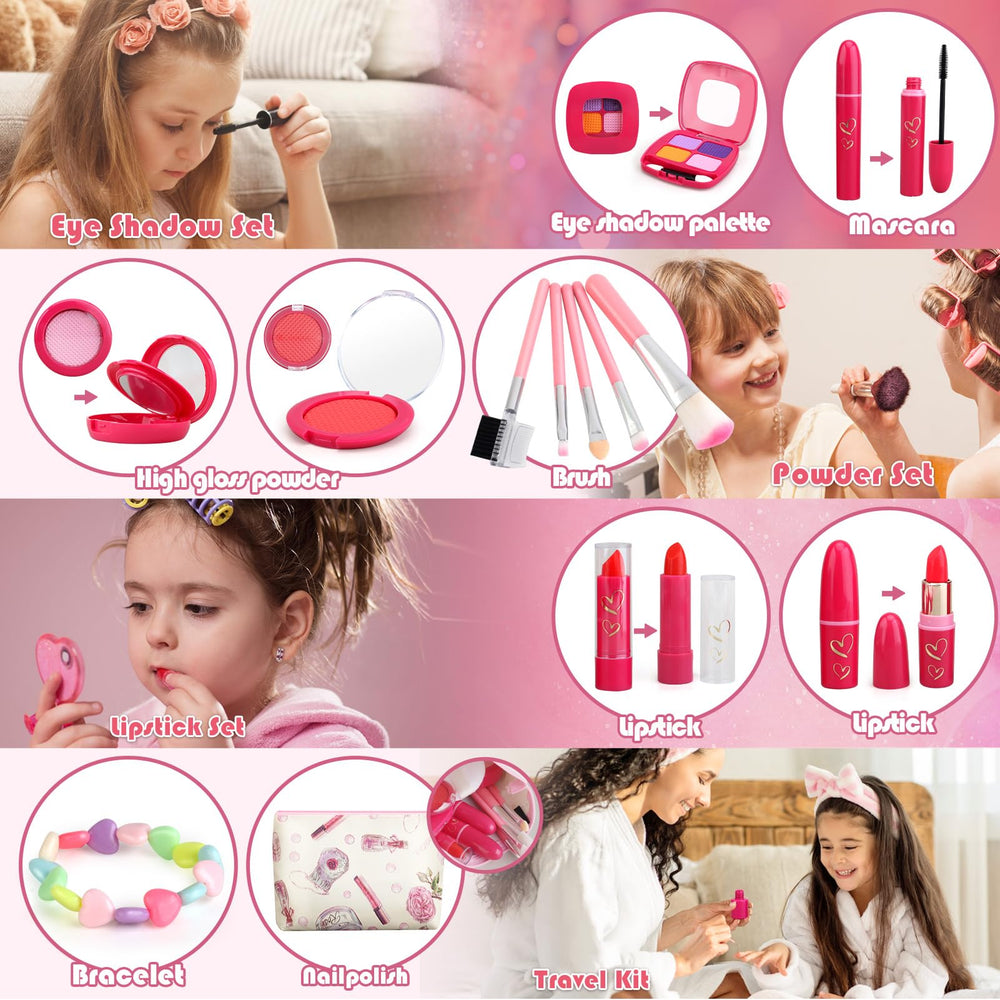 Woumserta portable makeup bag keeps the kit organized for playdates