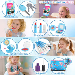 Woumserta toddler makeup accessories closeup highlights safe, plastic EVA materials