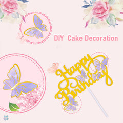 WOW DING 3D butterfly cake toppers decorate cupcakes and pastries beautifully