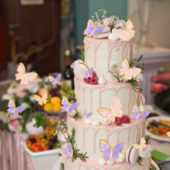 WOW DING 60pcs butterfly toppers package ready for party display