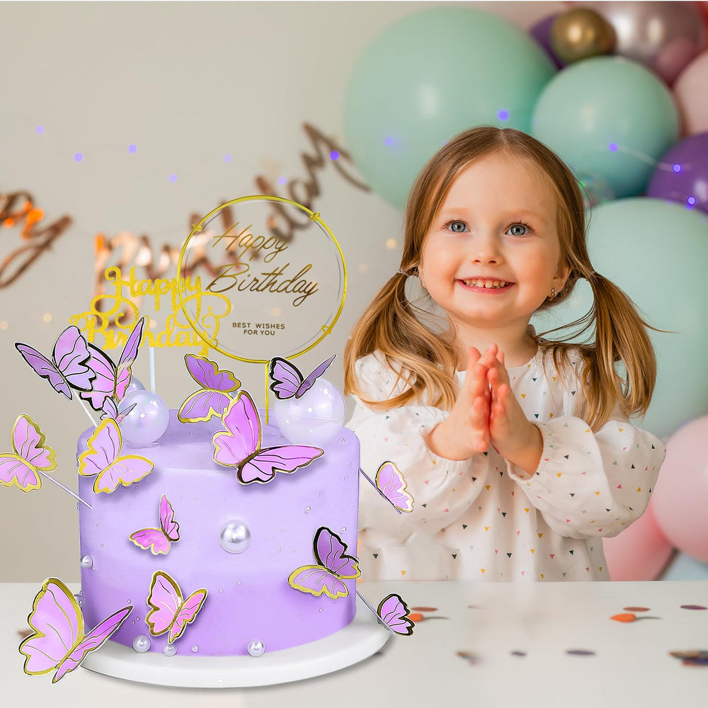 WOW DING safe non-toxic paper butterflies for cake decoration