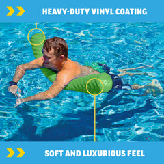 WOW Sports lime green foam noodle with UV protection to prevent sun fade