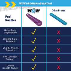 WOW Sports noodle used by families for pool and lake activities