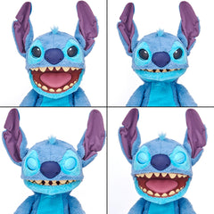 Stitch Puppetronic mouth moves with expressive sounds for storytelling.