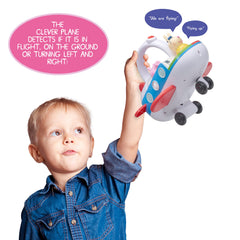 Wow! Stuff Peppa Pig Clever Plane removable Miss Rabbit figure enables interactive storytelling.